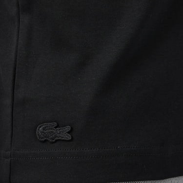  Lacoste Erkek Slim Fit Bisiklet Yaka Baskılı Siyah T-Shirt