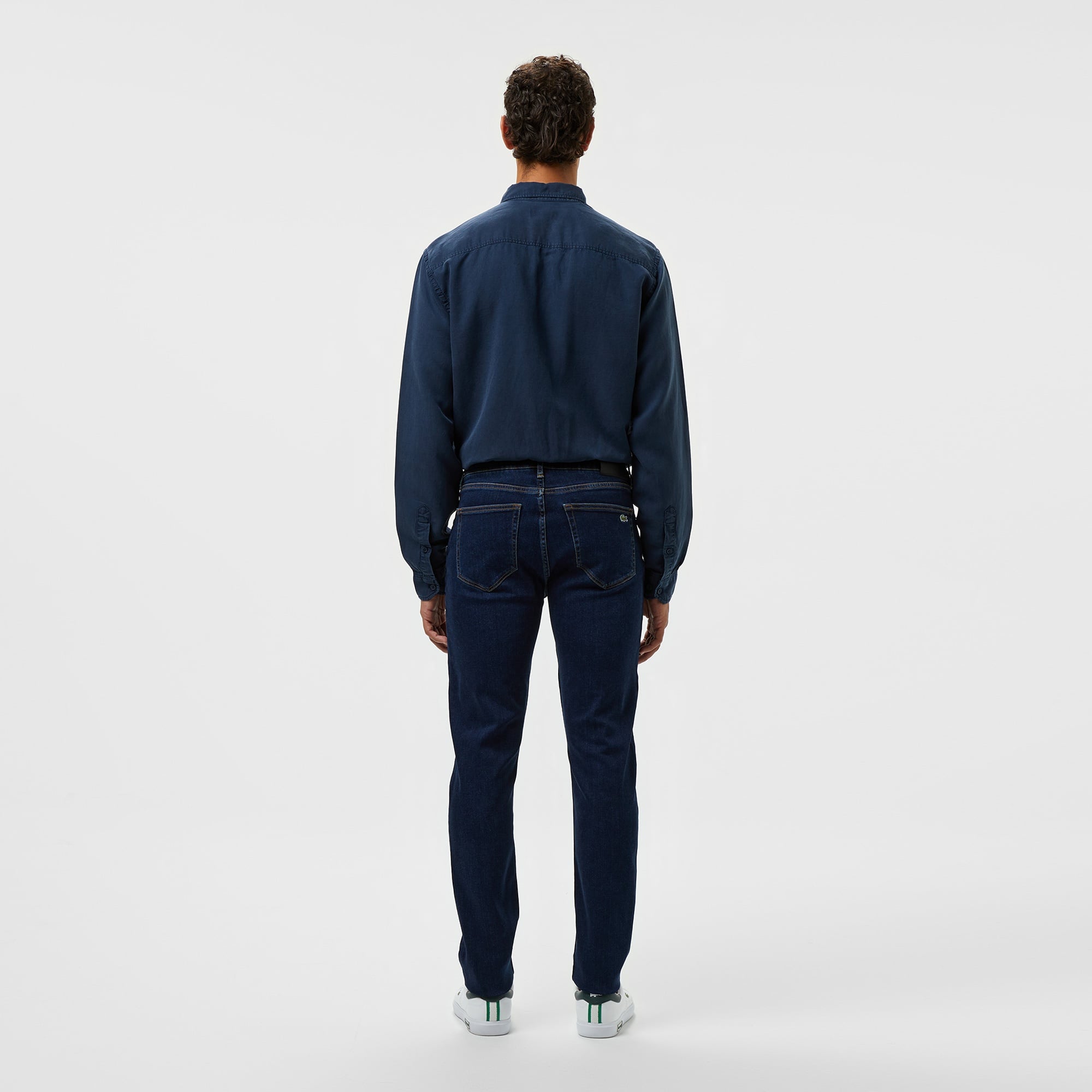 Lacoste Erkek Slim Fit Koyu Mavi Jean Pantolon