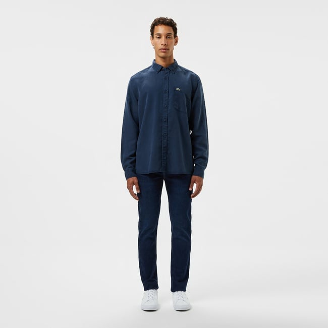  Lacoste Erkek Slim Fit Koyu Mavi Jean Pantolon