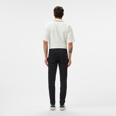  Lacoste Erkek Slim Fit Siyah Jean Pantolon