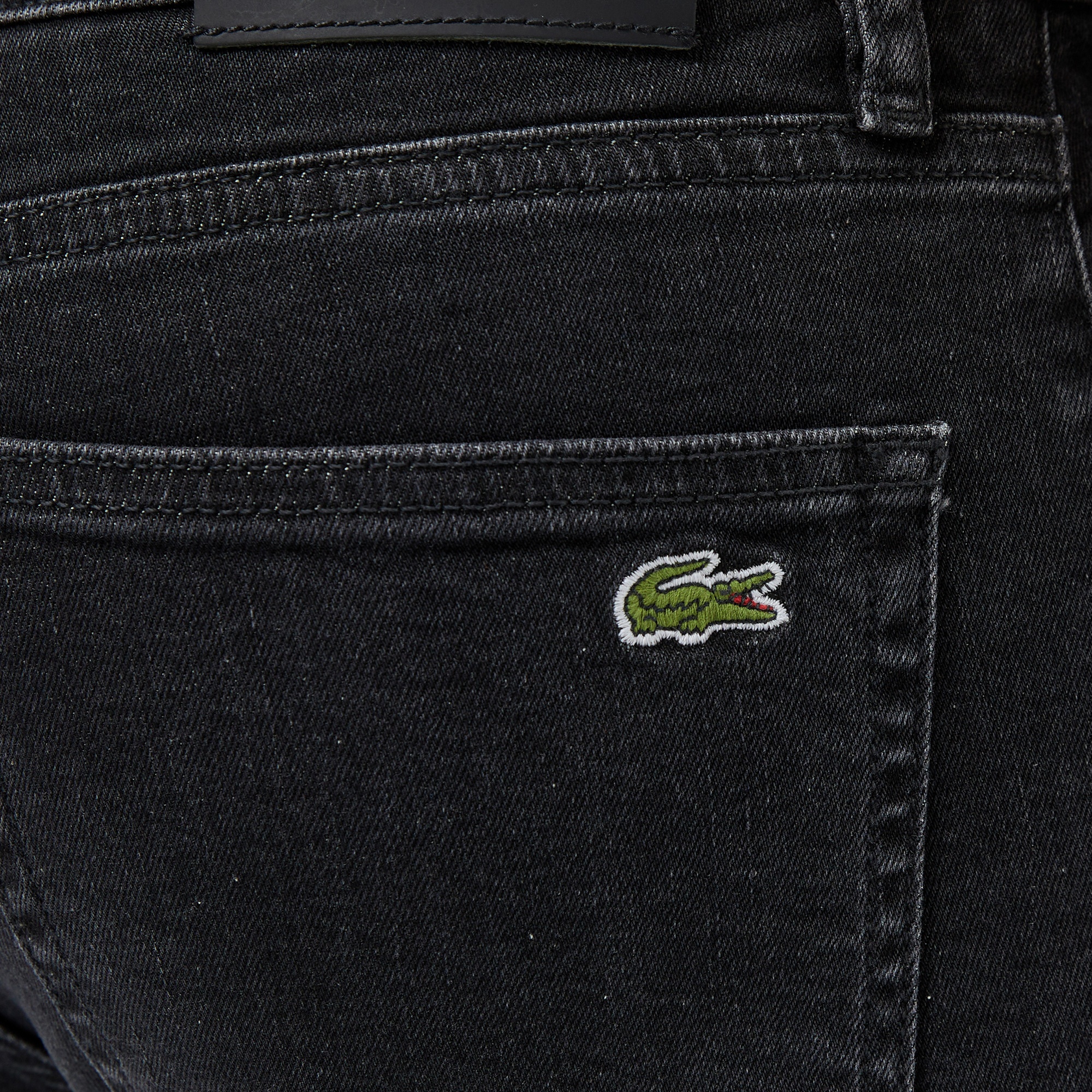 Lacoste Erkek Slim Fit Siyah Jean Pantolon