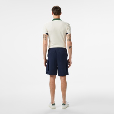  Erkek Relaxed Fit Lacivert Bermuda Şort