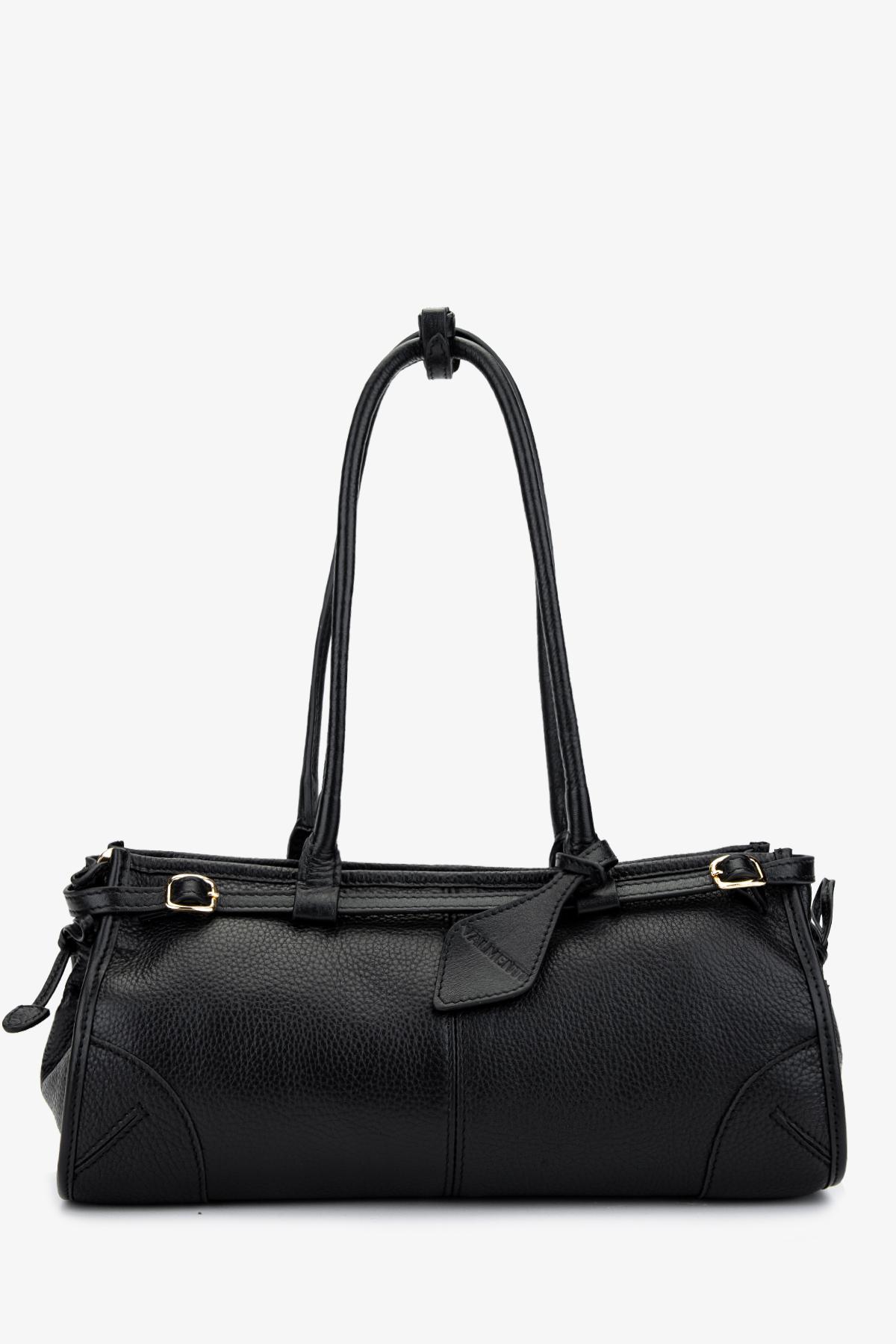  Valmenti Kadın Hakiki Deri Siyah Floter Kol Çantası