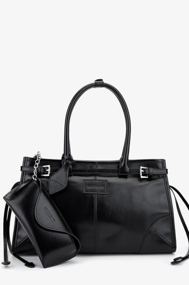  Valmenti Kadın Hakiki Deri Siyah Deri Kol Çantası