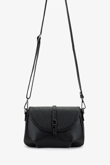  Valmenti Kadın Hakiki Deri Siyah Floter Kol Çantası