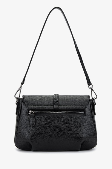  Valmenti Kadın Hakiki Deri Siyah Floter Kol Çantası