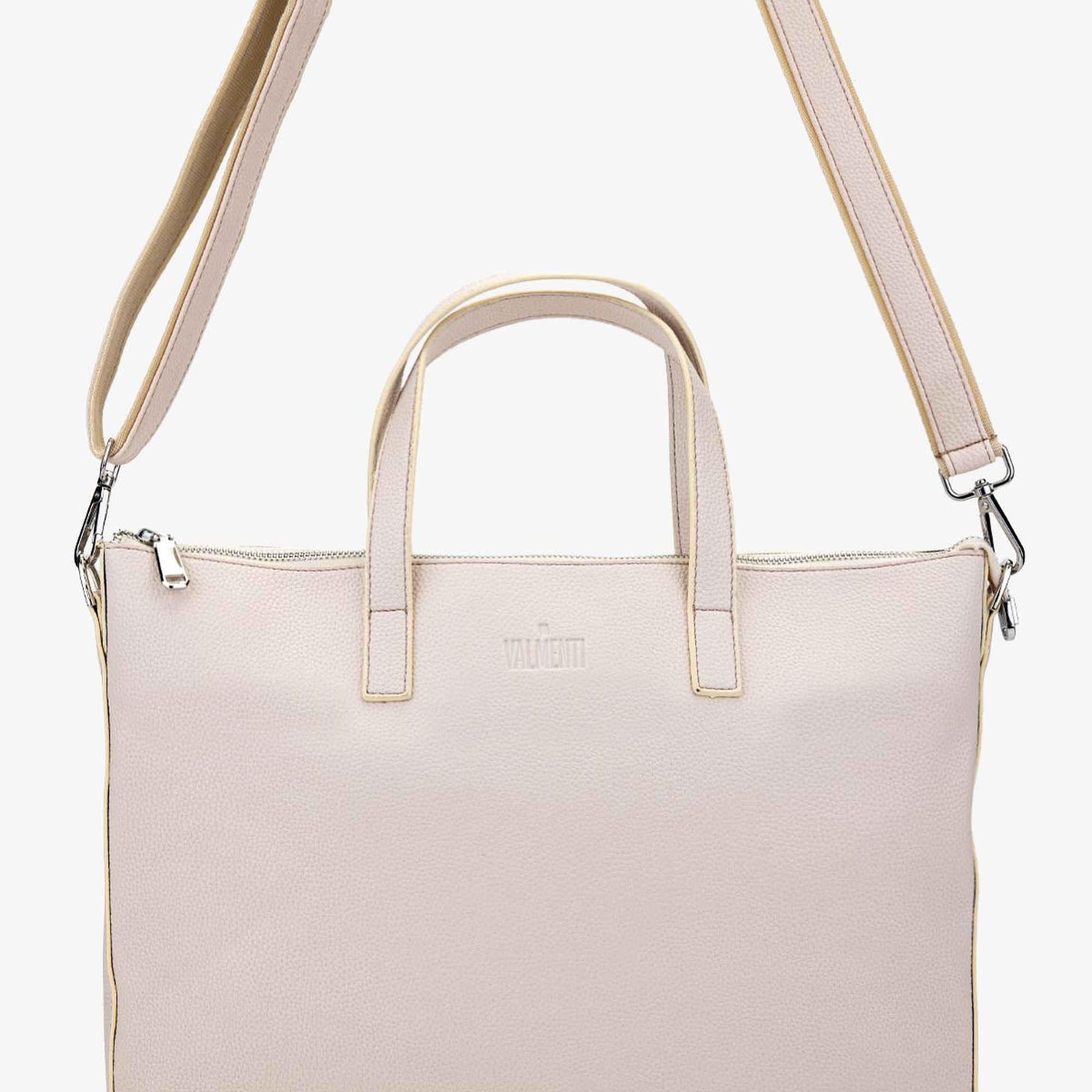 Valmenti Unisex Vegan/Deri Bej Evrak Çantası