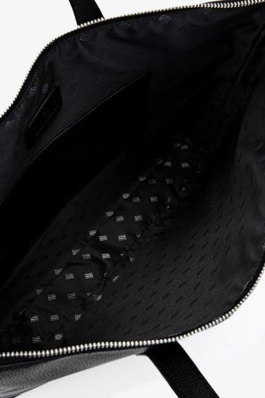  Valmenti Unisex Vegan/Deri Siyah Floter Evrak Çantası