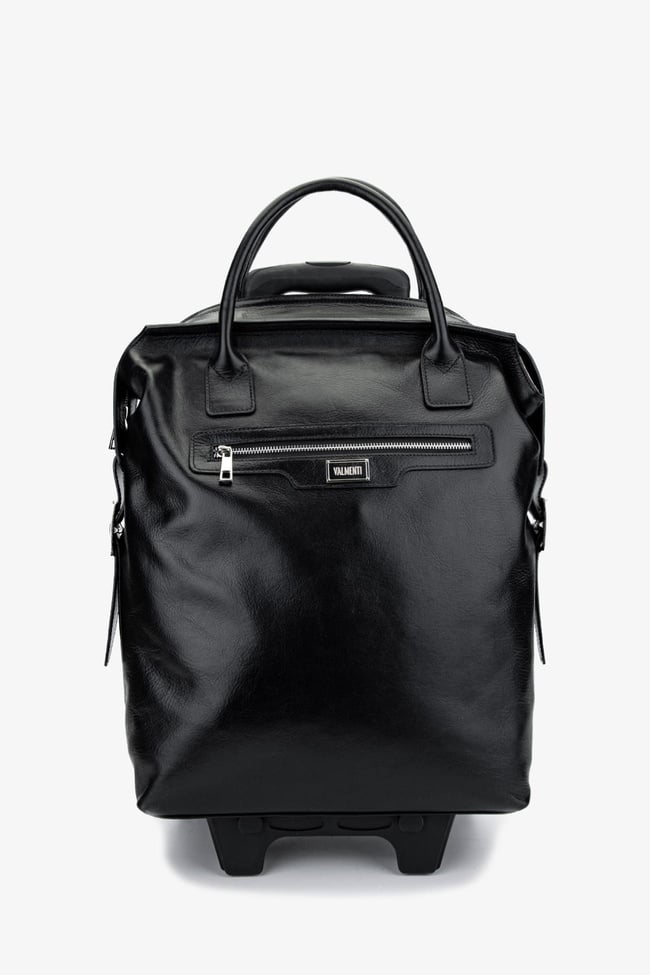  Valmenti Unisex Hakiki Deri Siyah Deri Valiz