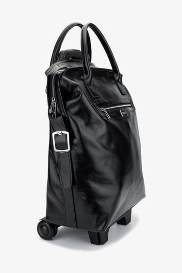  Valmenti Unisex Hakiki Deri Siyah Deri Valiz