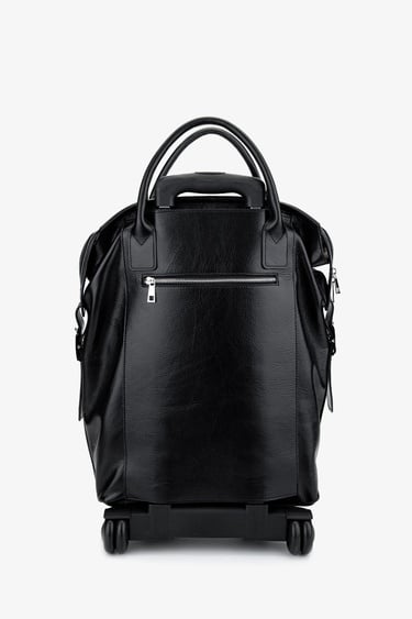  Valmenti Unisex Hakiki Deri Siyah Deri Valiz