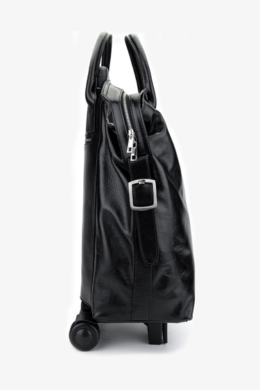  Valmenti Unisex Hakiki Deri Siyah Deri Valiz