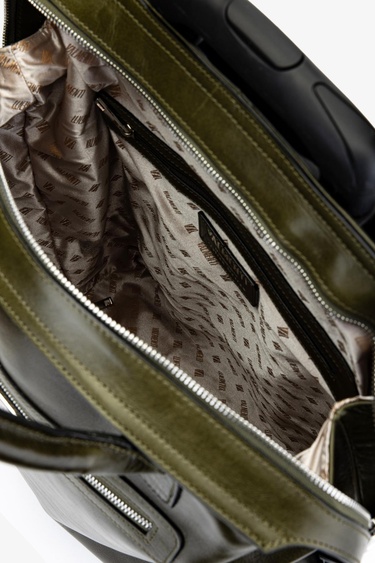  Valmenti Unisex Hakiki Deri Yeşil Valiz