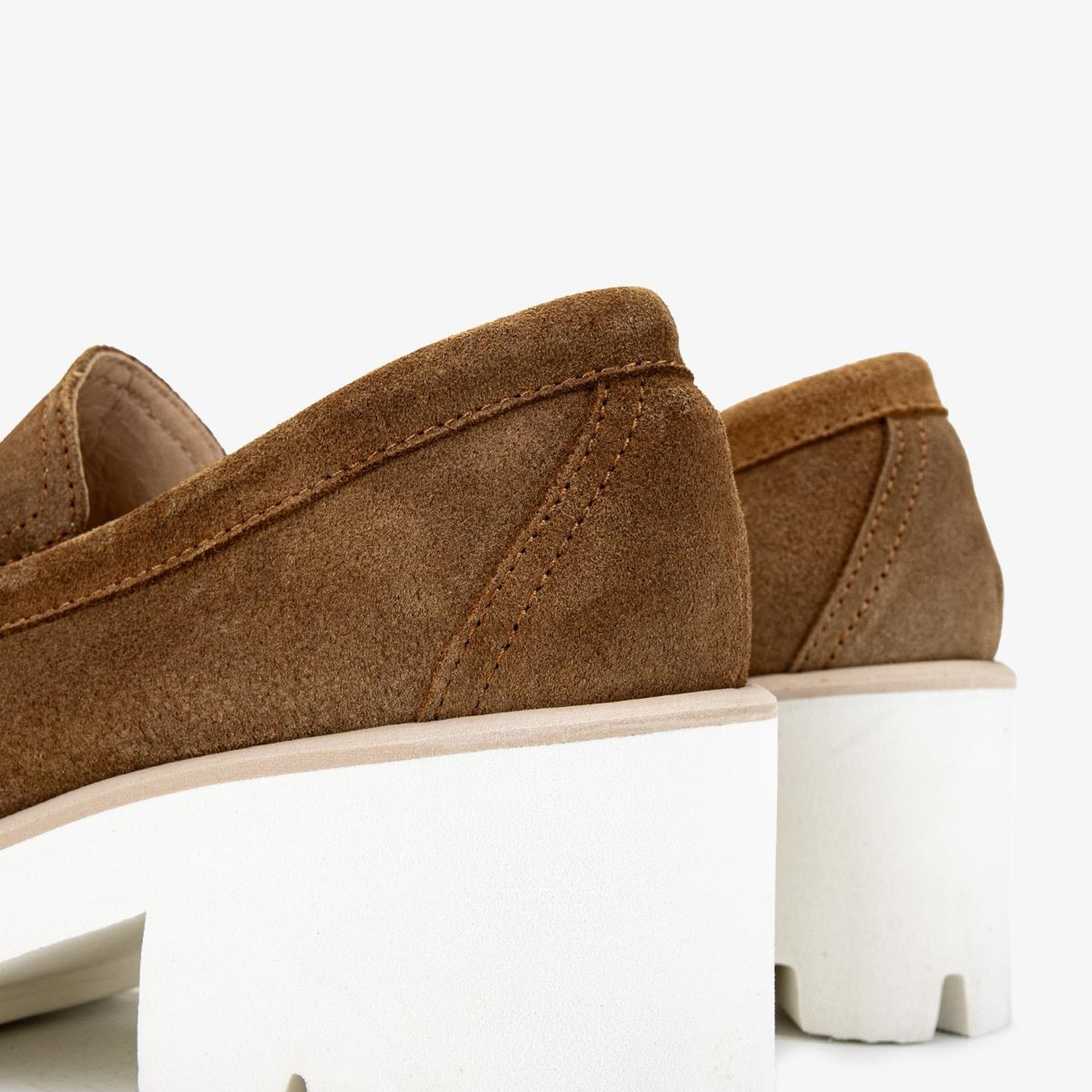 Valmenti Kadın Hakiki Deri Taba Süet Topuklu Ayakkabı