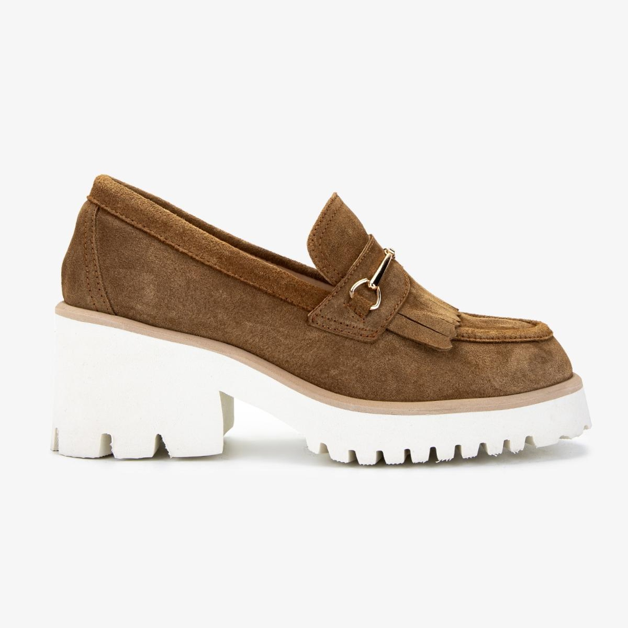 Valmenti Kadın Hakiki Deri Taba Süet Topuklu Ayakkabı