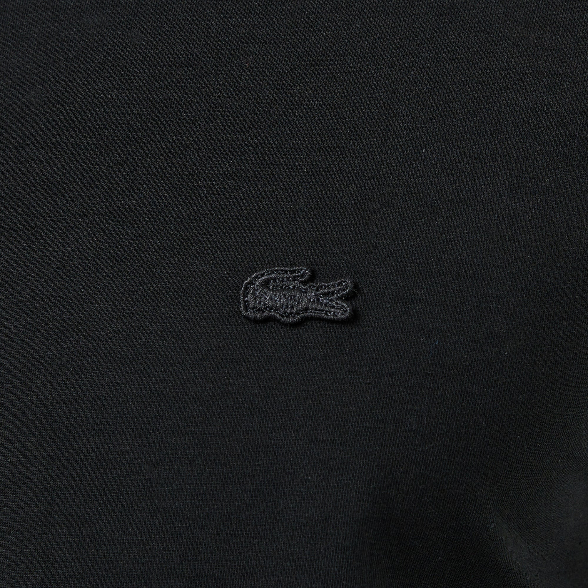 Lacoste Erkek Slim Fit Bisiklet Yaka Siyah T-Shirt