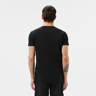  Lacoste Erkek Slim Fit Bisiklet Yaka Siyah T-Shirt