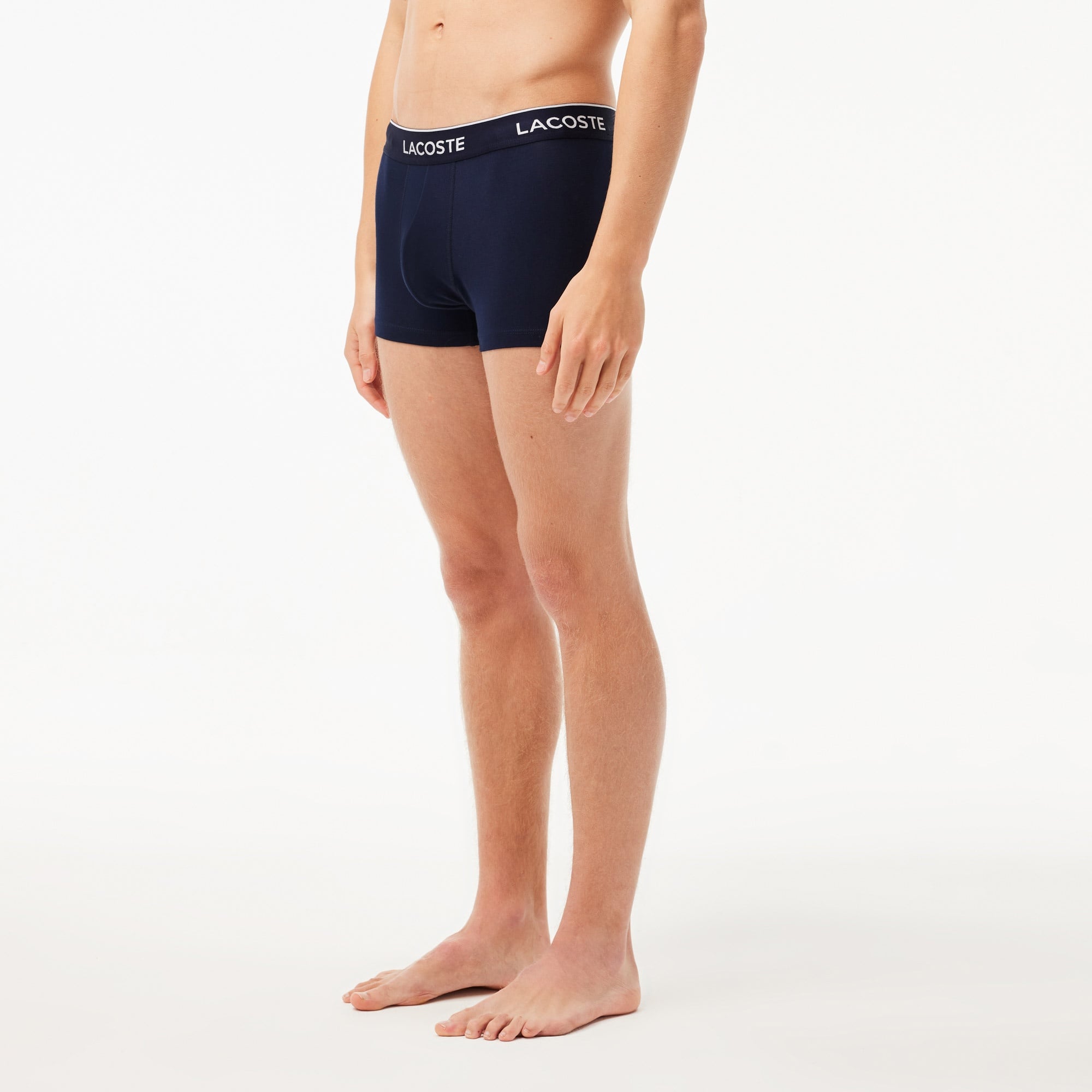 Lacoste Erkek 3'lü Lacivert Boxer