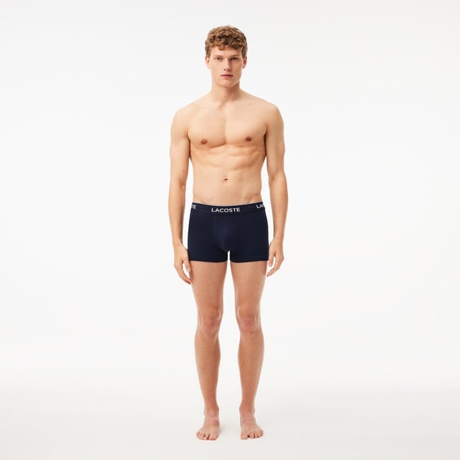  Lacoste Erkek 3'lü Lacivert Boxer
