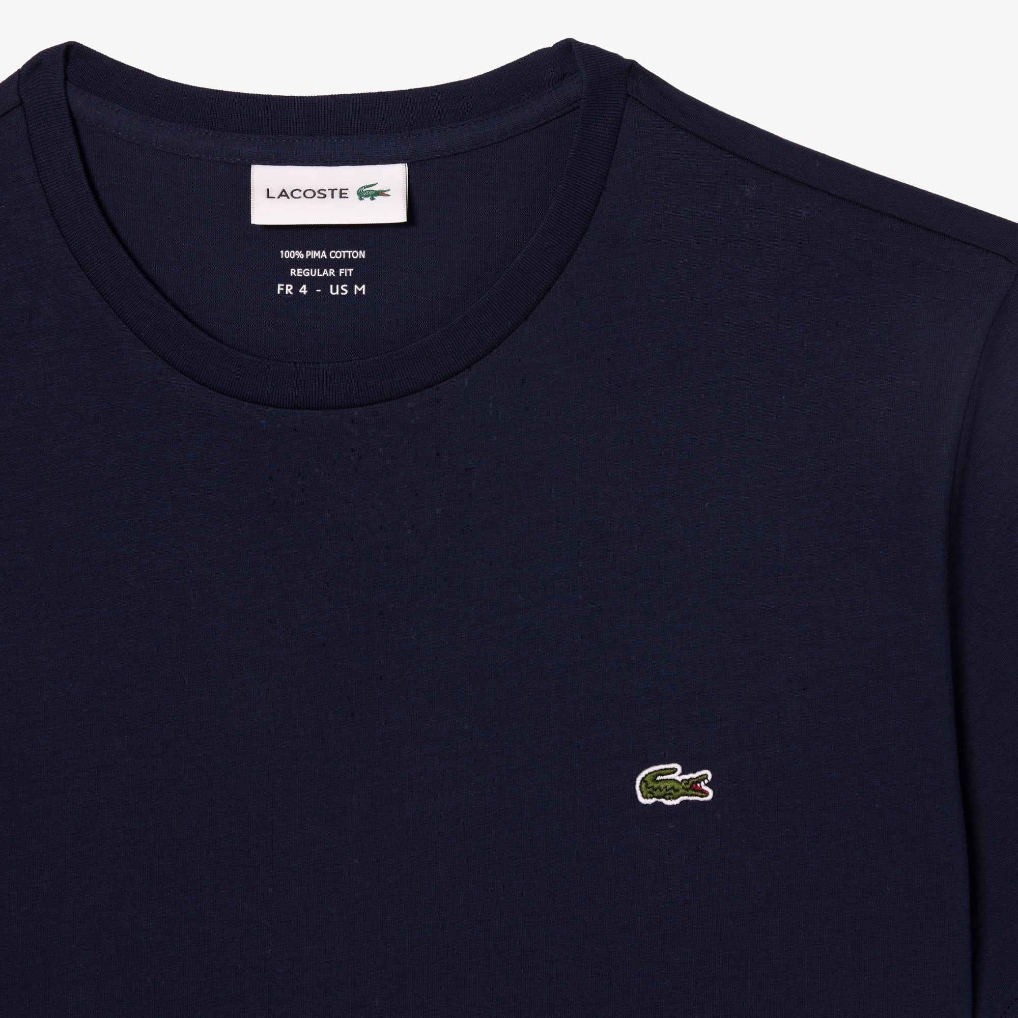 Lacoste Erkek Regular Fit Bisiklet Yaka Lacivert T-Shirt