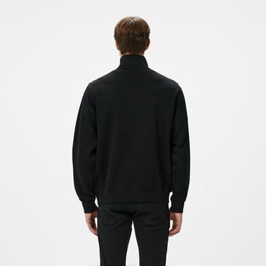  Lacoste Erkek Classic Fit Yarım Fermuarlı Siyah Sweatshirt