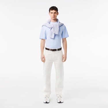  Lacoste Elegance  Erkek Deri Kahverengi Kemer