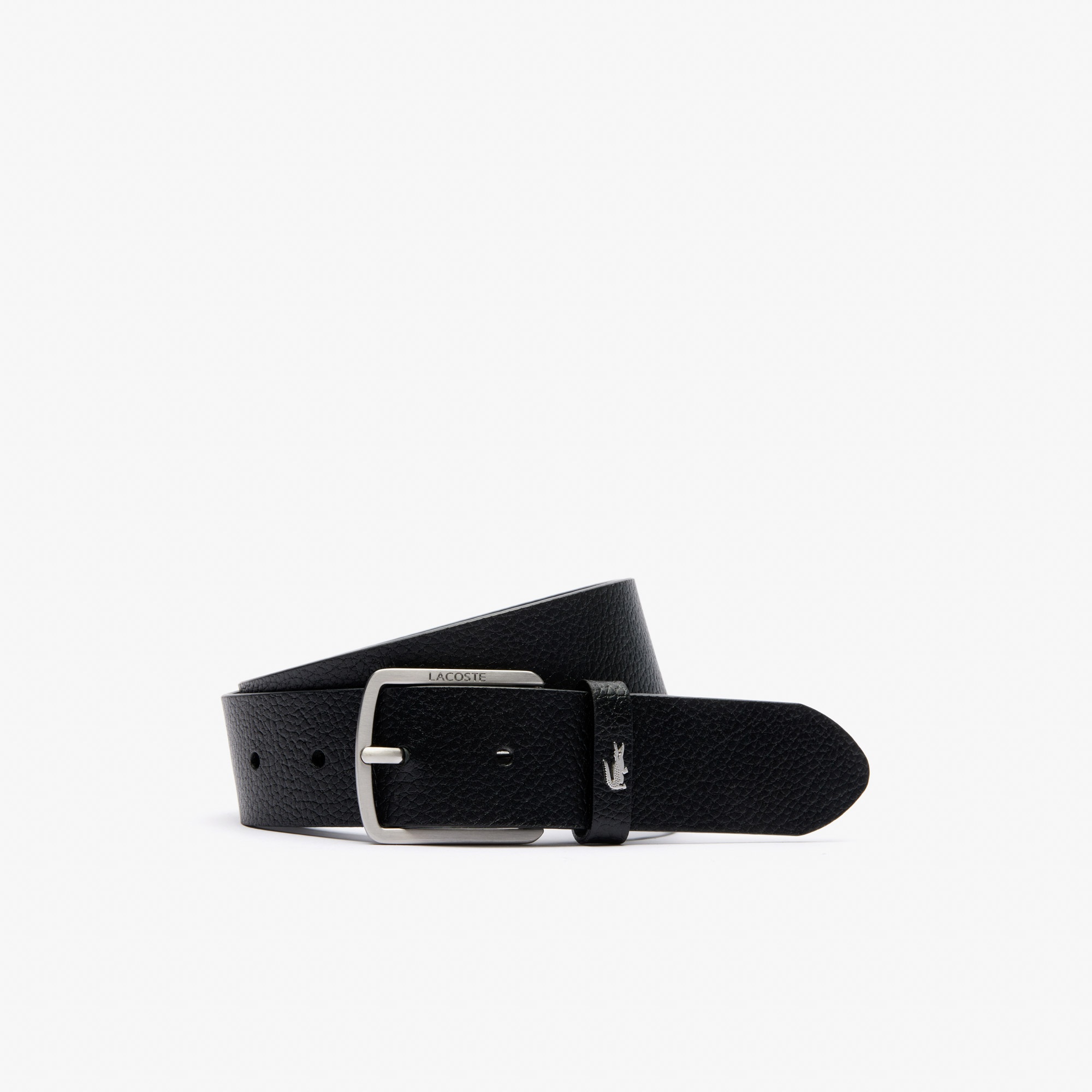 Lacoste Elegance  Erkek Deri Siyah Kemer