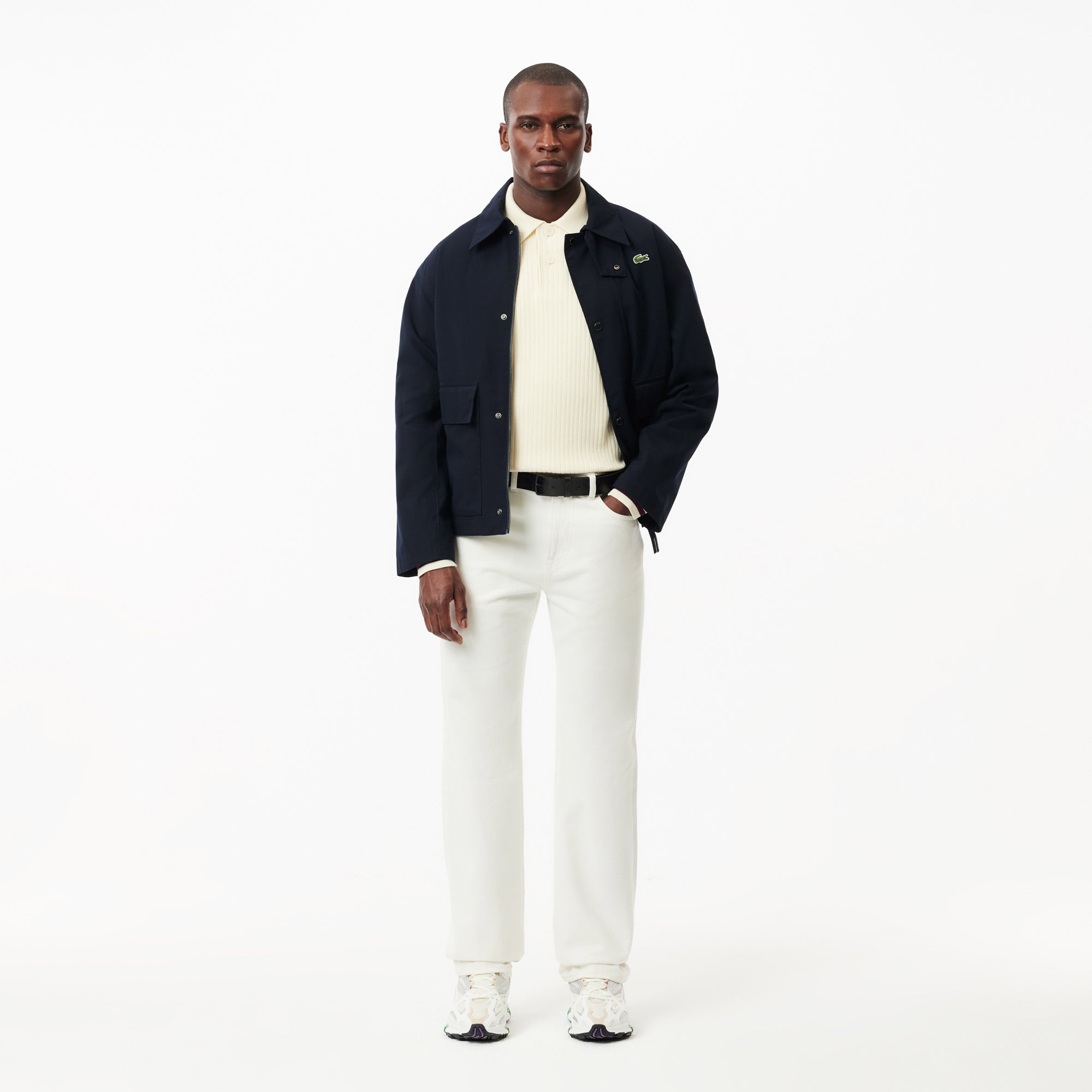 Lacoste Erkek Monogram Siyah Kemer