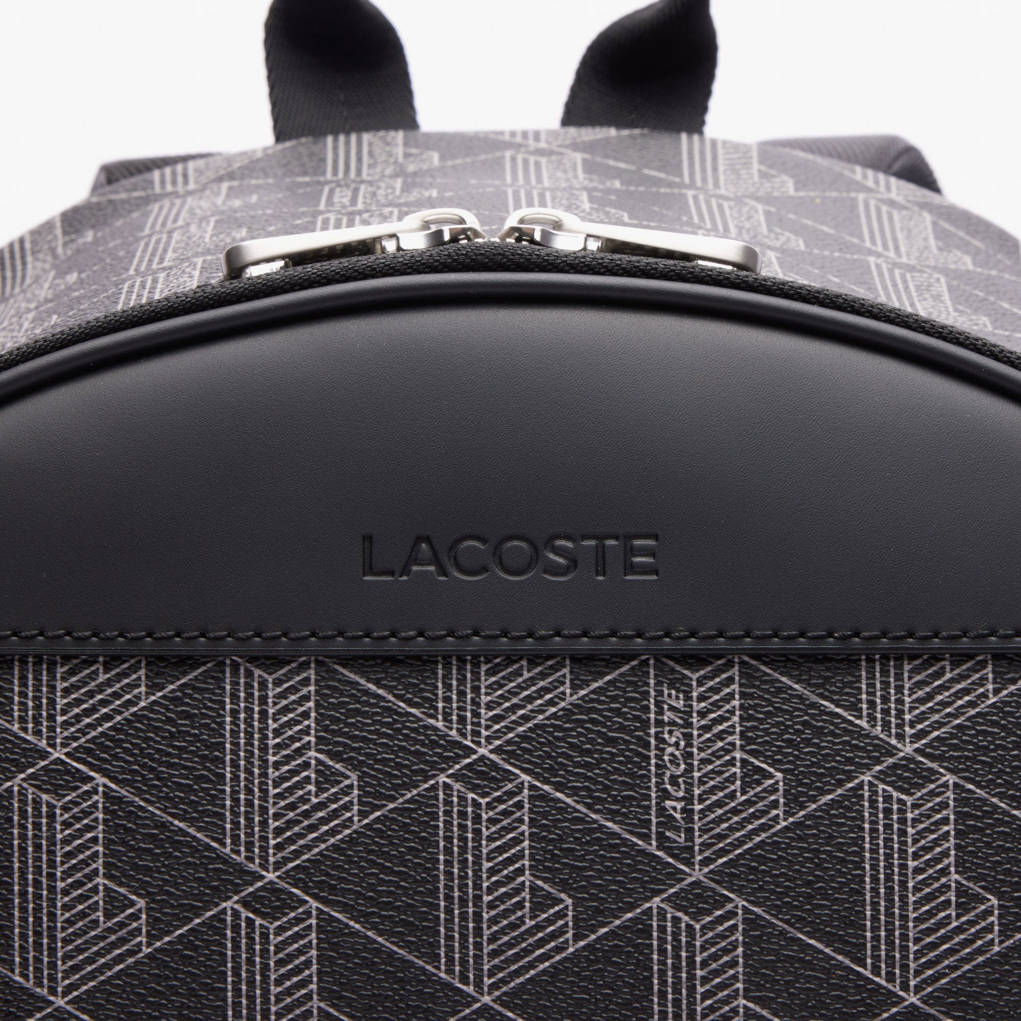 Lacoste The Blend Erkek Monogram Siyah Sırt Çantası