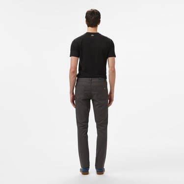 Lacoste Erkek Slim Fit Gri Jean Pantolon