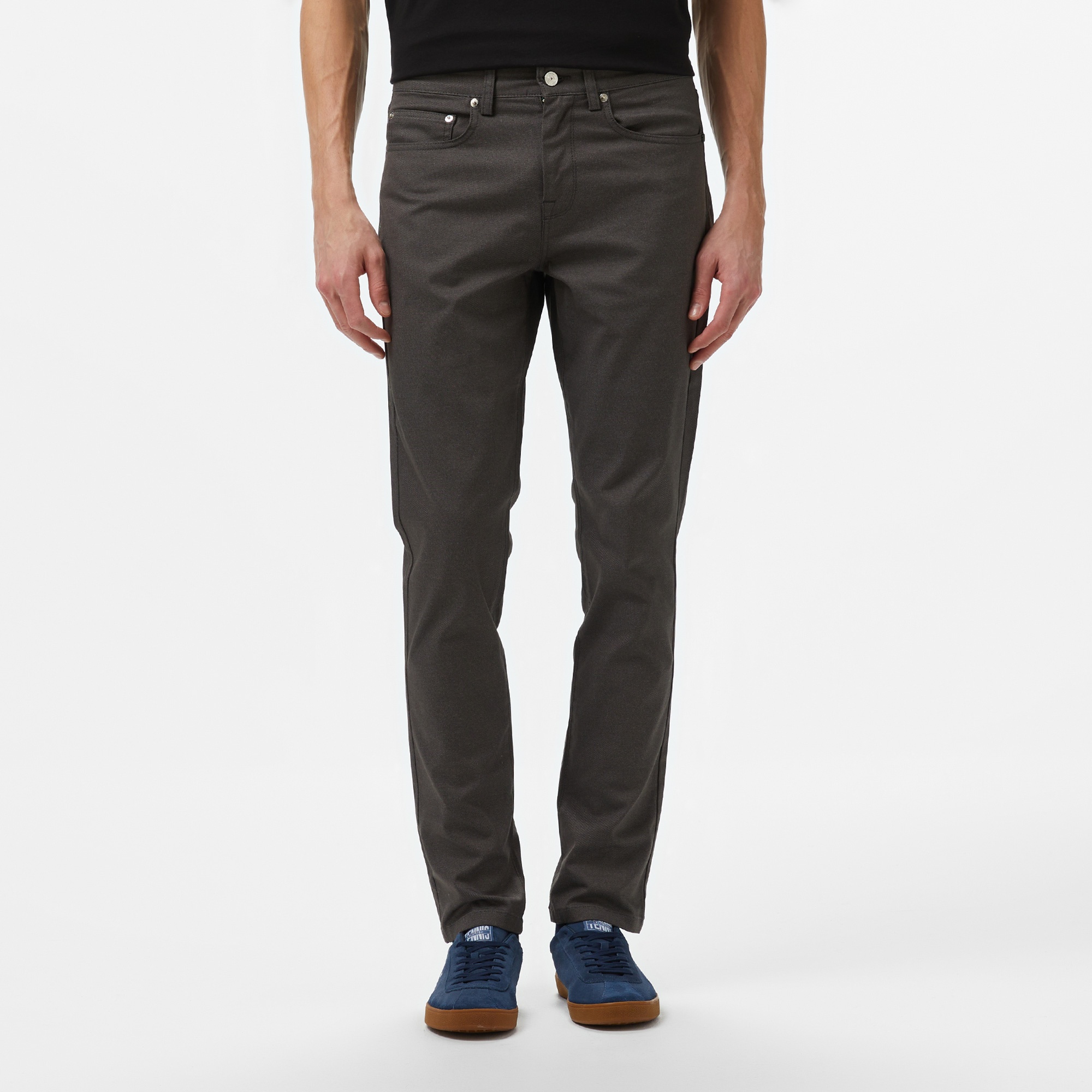 Lacoste Erkek Slim Fit Gri Jean Pantolon