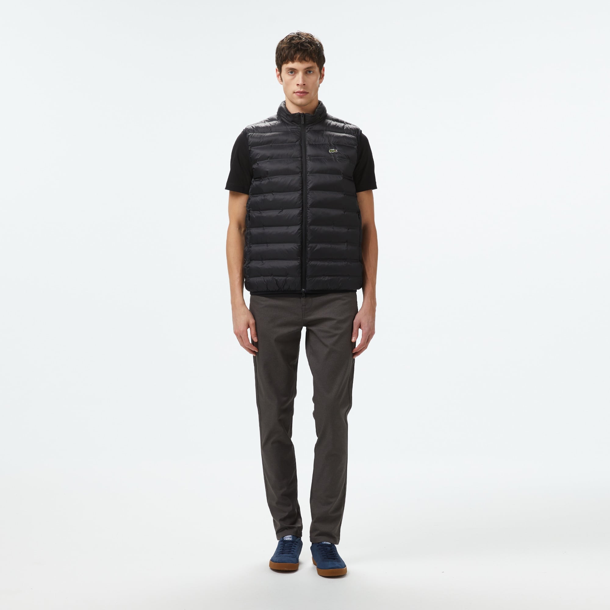 Lacoste Erkek Slim Fit Gri Jean Pantolon