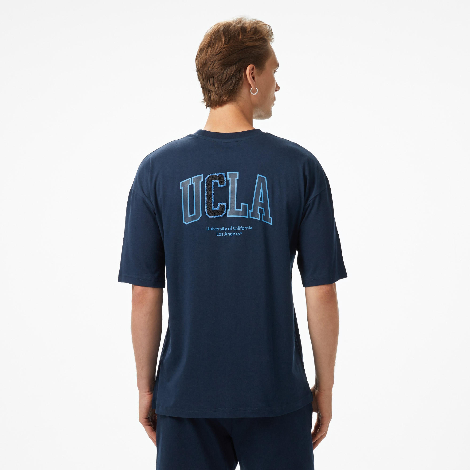 Ucla Sinclair Erkek Lacivert Bisiklet Yaka T-Shirt