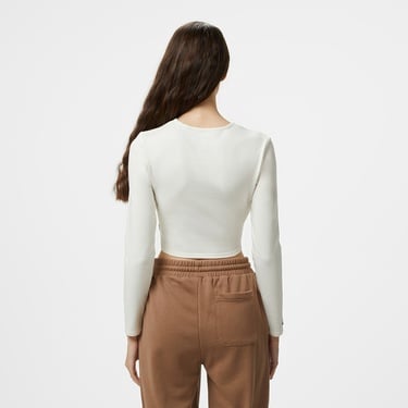  Converse Kadın Uzun Kollu Beyaz T-Shirt