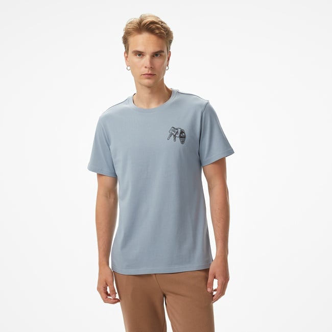  Converse Erkek Mavi T-Shirt