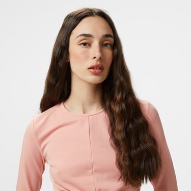  Converse Kadın Uzun Kollu Pembe T-Shirt