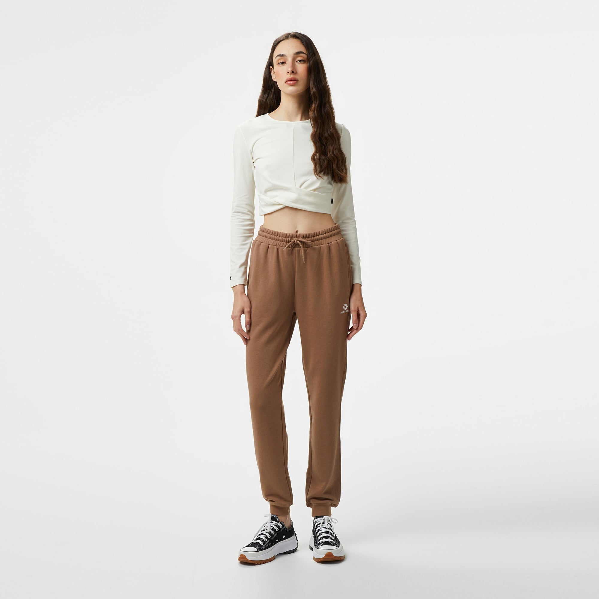 Converse Kadın Uzun Kollu Beyaz T-Shirt