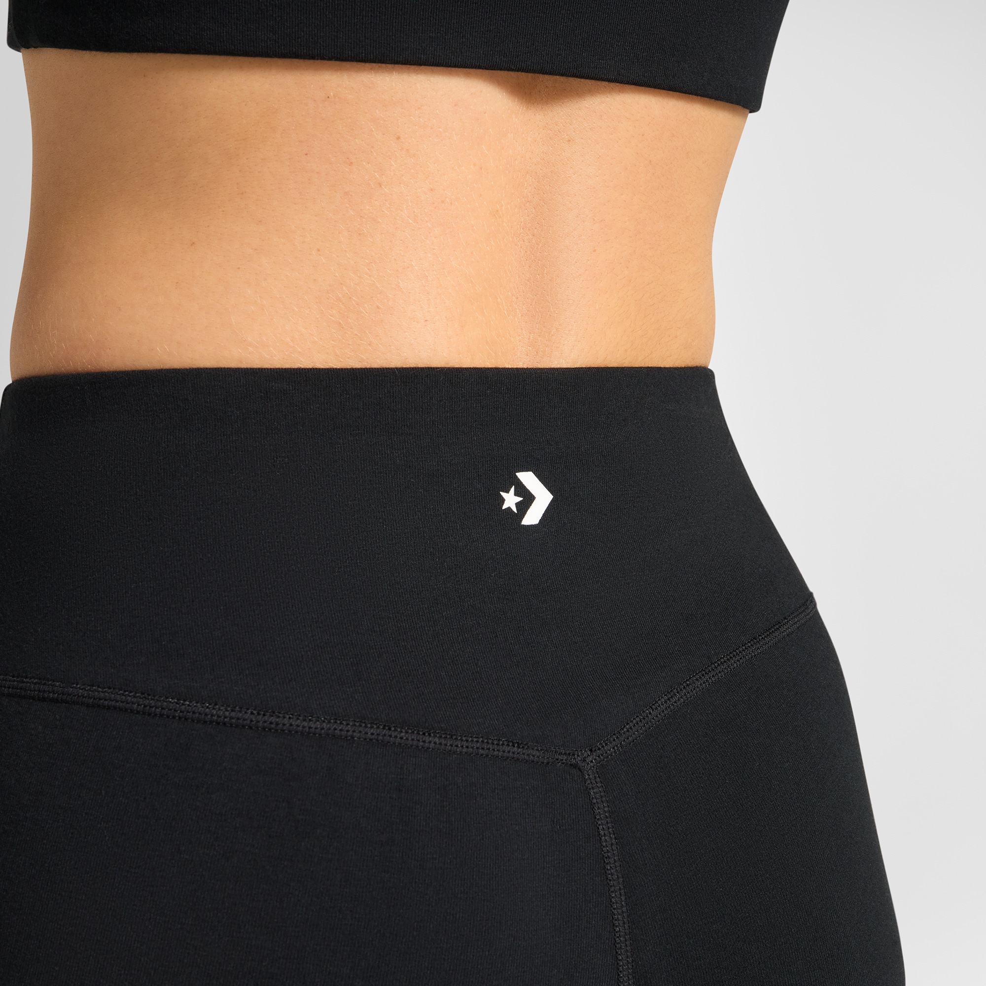 Converse Star Chevron Kadın Siyah Kısa Tayt