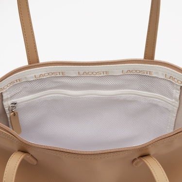  Lacoste Small L.12.12 Kadın Bej Omuz Çantası