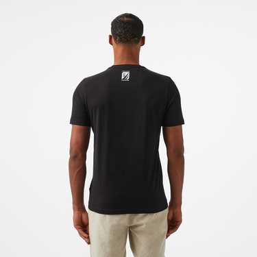  Nautica Erkek Siyah Regular Fit Baskılı T-Shirt