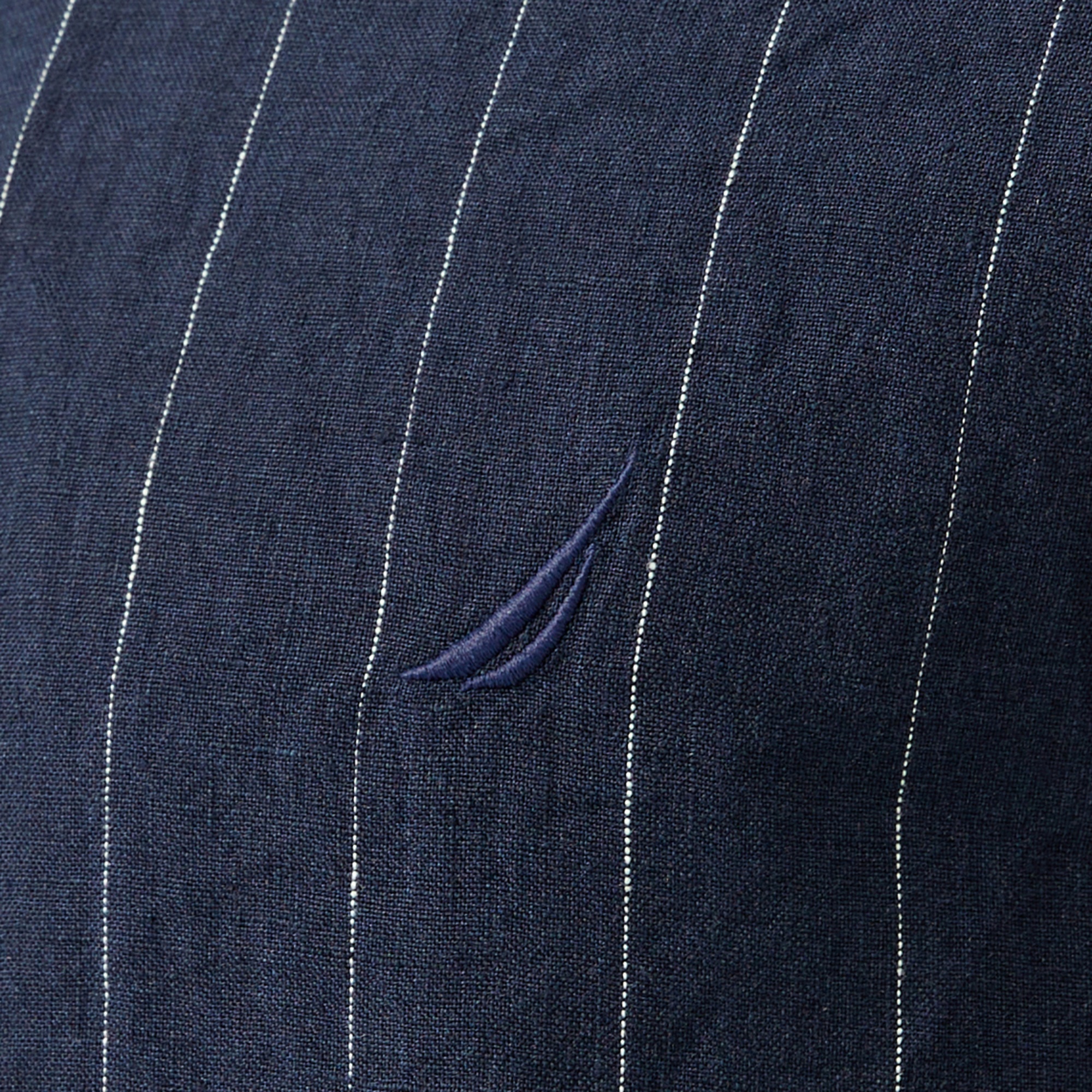 Nautica Erkek Lacivert Classic Fit Çizgili Gömlek