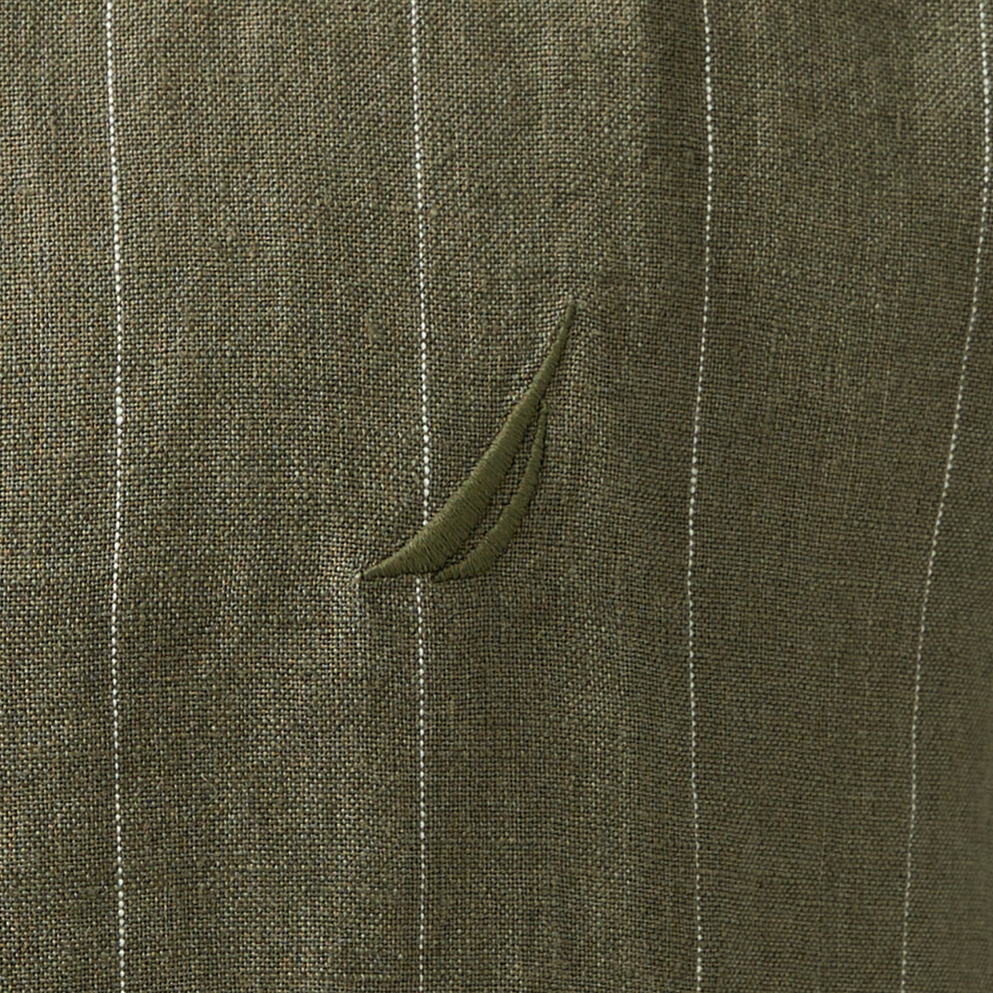 Nautica Erkek Yeşil Classic Fit Çizgili Gömlek