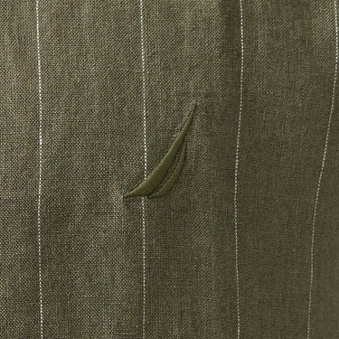  Nautica Erkek Yeşil Classic Fit Çizgili Gömlek