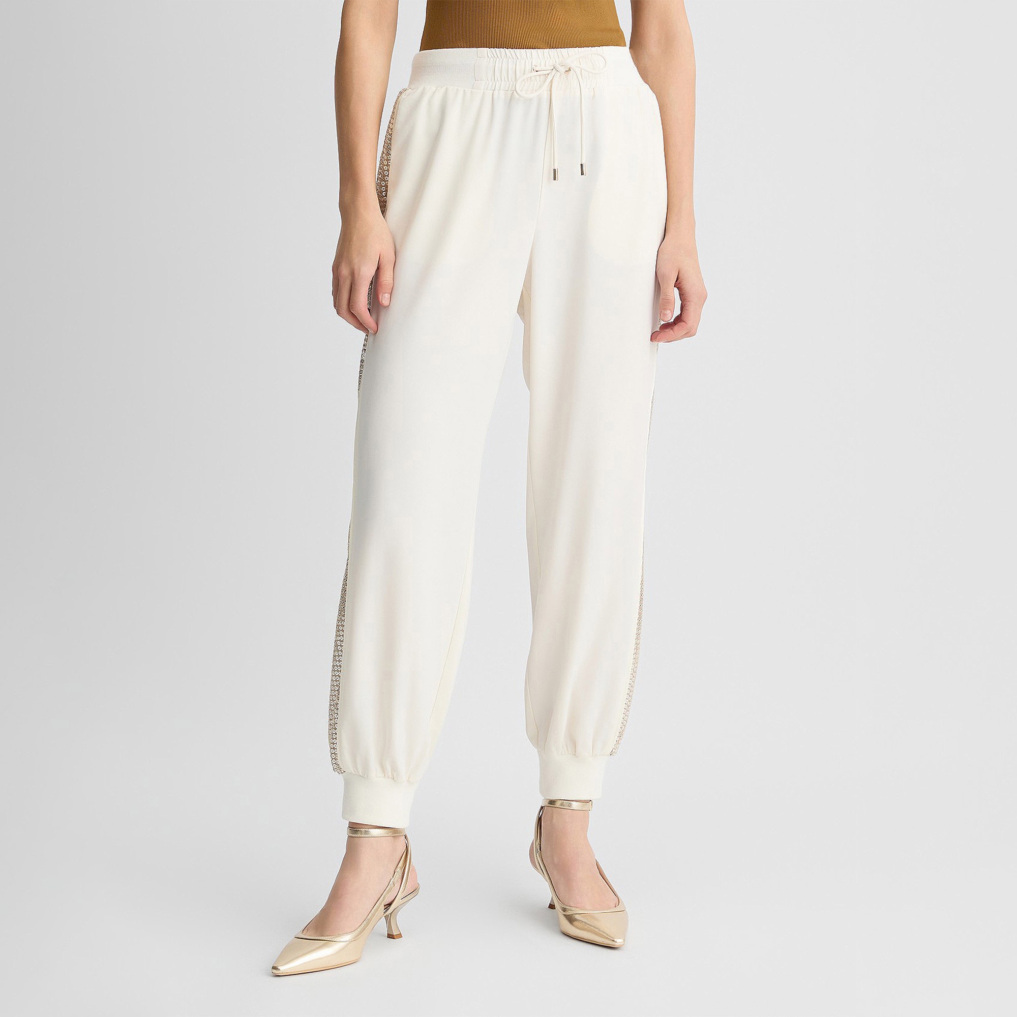 Liu Jo Kadın Beyaz Pantolon