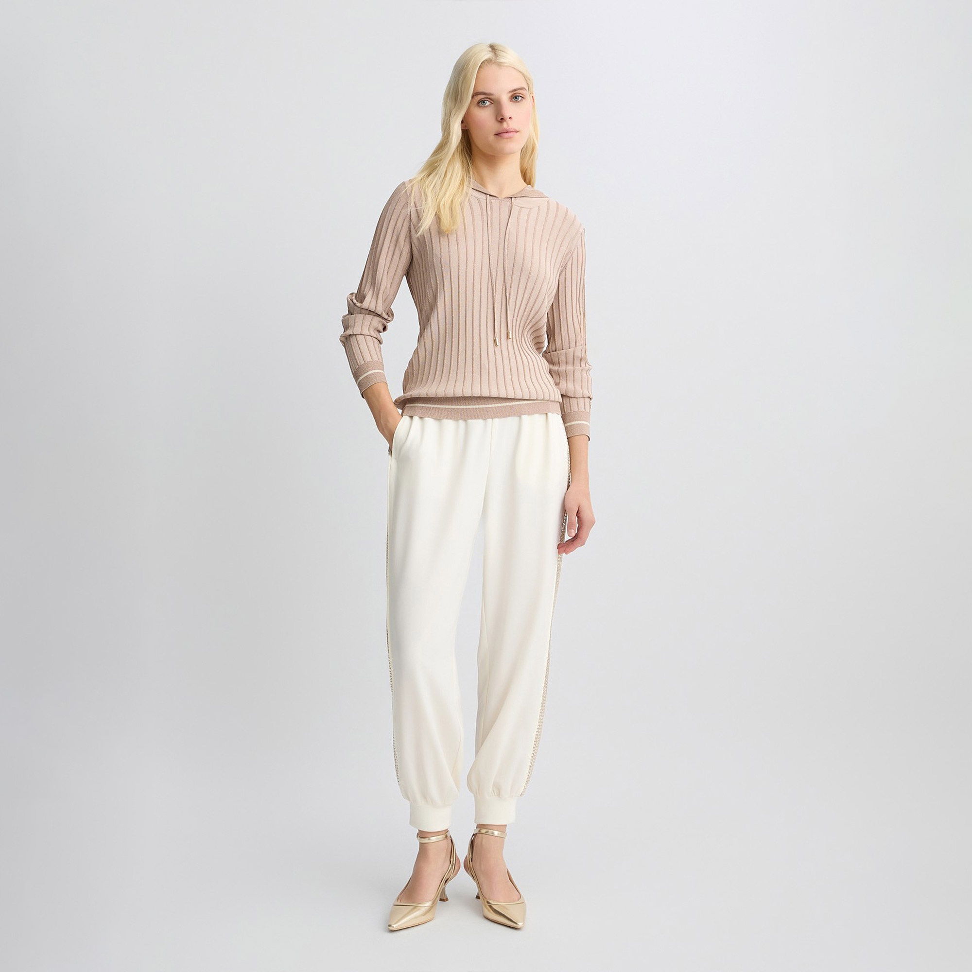 Liu Jo Kadın Beyaz Pantolon