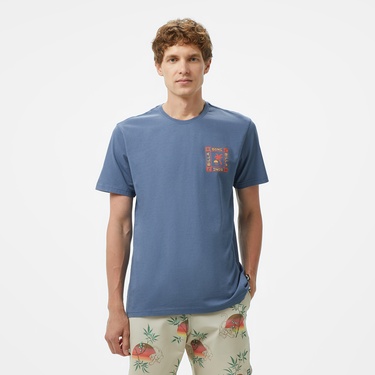  Billabong Window Premium Erkek Mavi T-Shirt