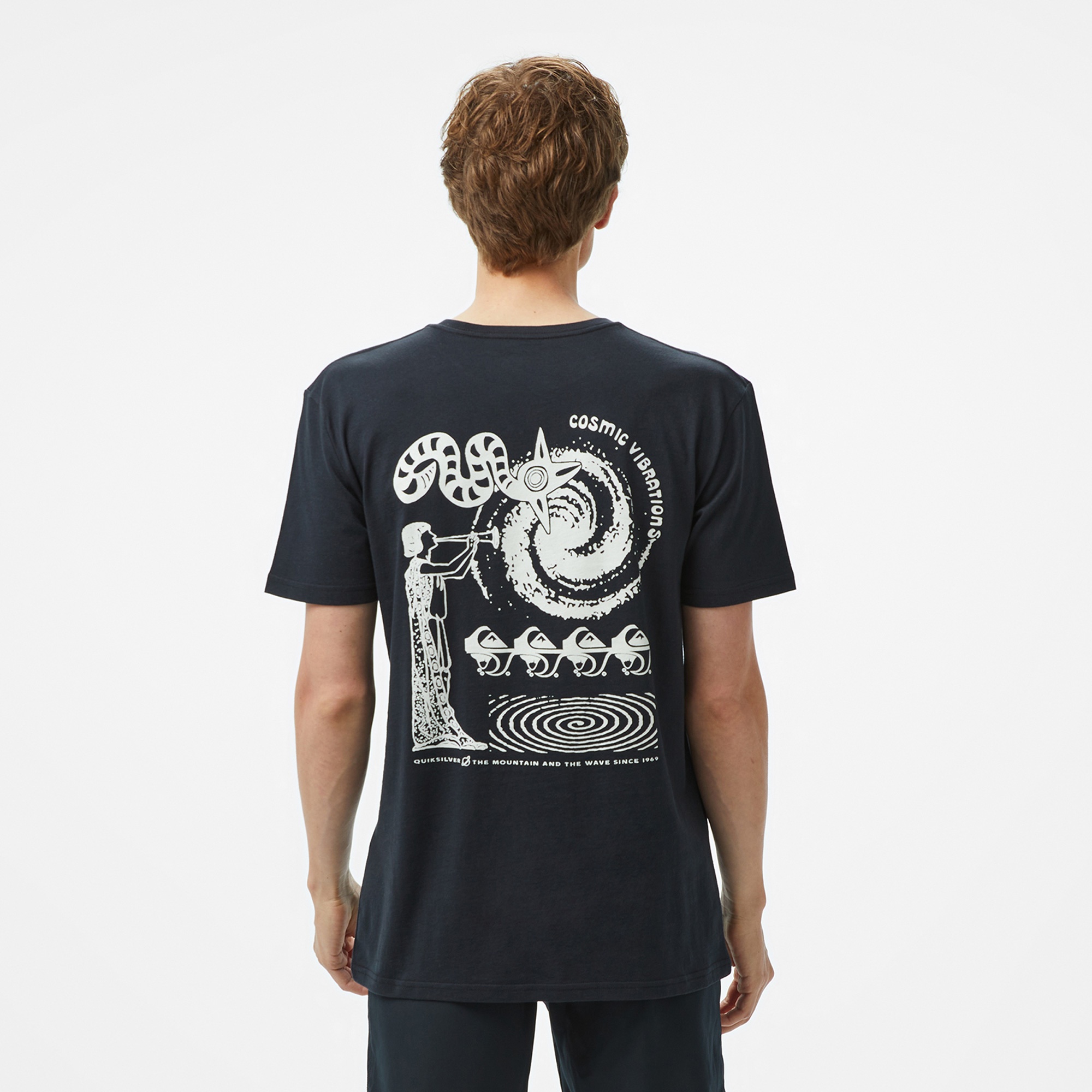 Quiksilver Ev Cosmic Vibrations Ss Erkek Siyah T-Shirt