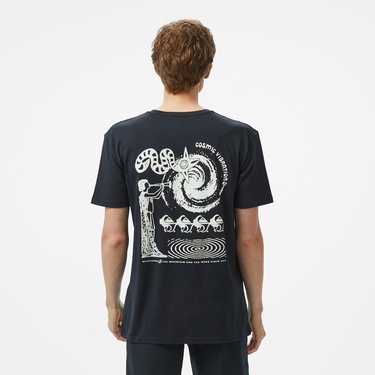  Quiksilver Ev Cosmic Vibrations Ss Erkek Siyah T-Shirt