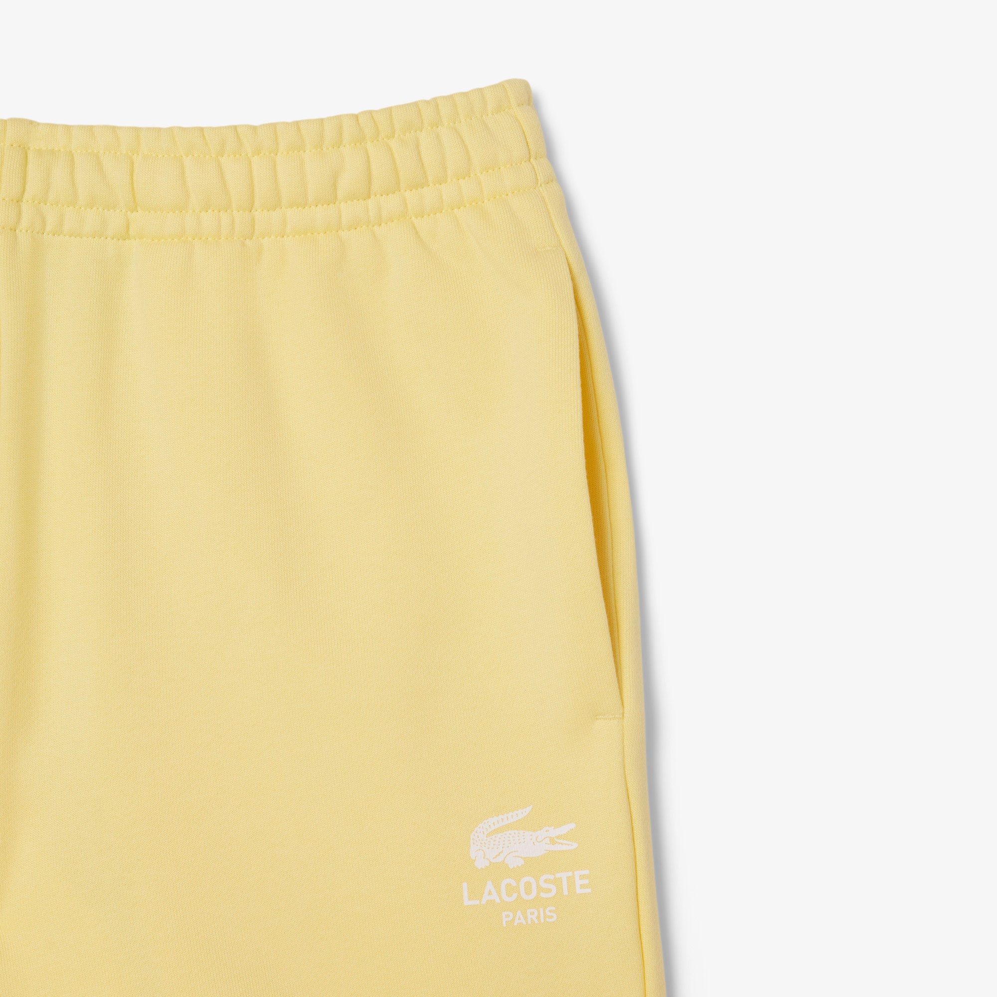 Unisex Regular Fit Baskılı Sarı Şort