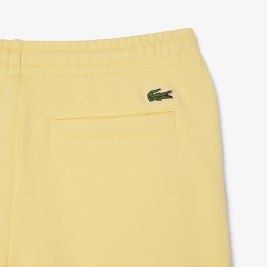  Unisex Regular Fit Baskılı Sarı Şort